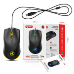 Mouse da gioco meccanico leggero HXSJ A883 a 7 tasti 6400 DPI RGB