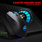 Mouse da gioco meccanico leggero HXSJ A883 a 7 tasti 6400 DPI RGB