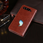 Custodia portafoglio in pelle PU per Asus ROG Phone 5