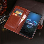 Custodia portafoglio in pelle PU per Asus ROG Phone 5