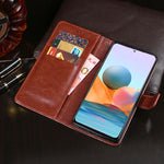 Custodia portafoglio in pelle PU per Xiaomi Redmi Note 10 Pro