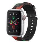 Cinturino dell'orologio sostituibile in silicone, For Apple Watch Series 8&7 41mm / SE 2&6&SE&5&4 40mm / 3&2&1 38mm, For Apple Watch Series 7 45mm / 6 & SE & 5 & 4 44mm / 3 & 2 & 1 42mm, For Apple Watch Series 7 41mm / 6 & SE & 5 & 4 40mm / 3 & 2 & 1 38mm