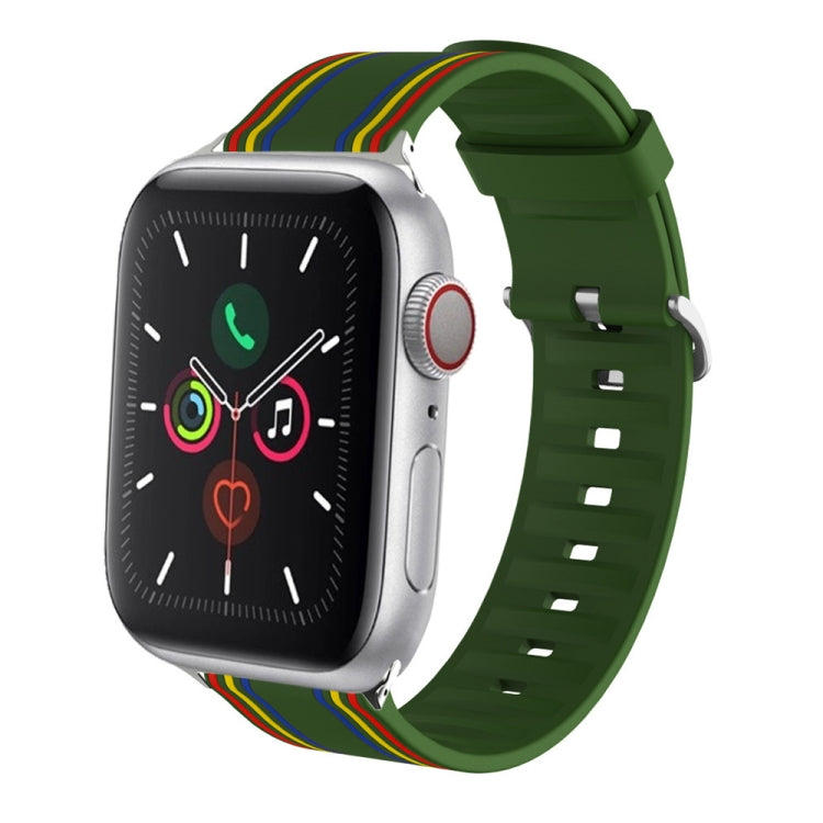 Cinturino dell'orologio sostituibile in silicone, For Apple Watch Ultra 49mm / Series 8&7 45mm / SE 2&6&SE&5&4 44mm / 3&2&1 42mm