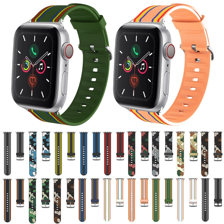 Cinturino dell'orologio sostituibile in silicone, For Apple Watch Ultra 49mm / Series 8&7 45mm / SE 2&6&SE&5&4 44mm / 3&2&1 42mm
