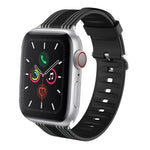 Cinturino dell'orologio sostituibile in silicone, For Apple Watch Series 8&7 41mm / SE 2&6&SE&5&4 40mm / 3&2&1 38mm, For Apple Watch Series 7 45mm / 6 & SE & 5 & 4 44mm / 3 & 2 & 1 42mm, For Apple Watch Series 7 41mm / 6 & SE & 5 & 4 40mm / 3 & 2 & 1 38mm