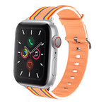 Cinturino dell'orologio sostituibile in silicone, For Apple Watch Series 8&7 41mm / SE 2&6&SE&5&4 40mm / 3&2&1 38mm, For Apple Watch Series 7 45mm / 6 & SE & 5 & 4 44mm / 3 & 2 & 1 42mm, For Apple Watch Series 7 41mm / 6 & SE & 5 & 4 40mm / 3 & 2 & 1 38mm