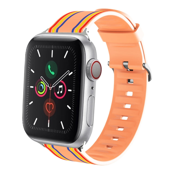 Cinturino dell'orologio sostituibile in silicone, For Apple Watch Series 8&7 41mm / SE 2&6&SE&5&4 40mm / 3&2&1 38mm, For Apple Watch Series 7 45mm / 6 & SE & 5 & 4 44mm / 3 & 2 & 1 42mm, For Apple Watch Series 7 41mm / 6 & SE & 5 & 4 40mm / 3 & 2 & 1 38mm