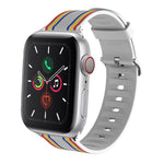Cinturino dell'orologio sostituibile in silicone, For Apple Watch Series 8&7 41mm / SE 2&6&SE&5&4 40mm / 3&2&1 38mm, For Apple Watch Series 7 45mm / 6 & SE & 5 & 4 44mm / 3 & 2 & 1 42mm, For Apple Watch Series 7 41mm / 6 & SE & 5 & 4 40mm / 3 & 2 & 1 38mm