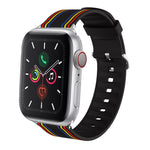 Cinturino dell'orologio sostituibile in silicone, For Apple Watch Series 8&7 41mm / SE 2&6&SE&5&4 40mm / 3&2&1 38mm, For Apple Watch Series 7 45mm / 6 & SE & 5 & 4 44mm / 3 & 2 & 1 42mm, For Apple Watch Series 7 41mm / 6 & SE & 5 & 4 40mm / 3 & 2 & 1 38mm
