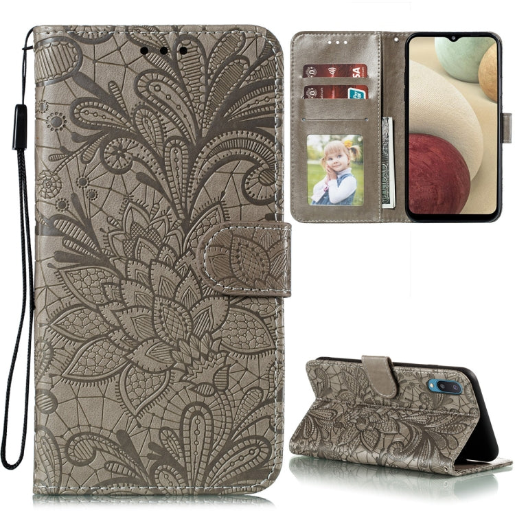 Custodia portafoglio in pelle con motivo floreale per Samsung