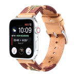 Cinturino in pelle intrecciata a contrasto, For Apple Watch Ultra 49mm / Series 8&7 45mm / SE 2&6&SE&5&4 44mm / 3&2&1 42mm, For Apple Watch Series 8&7 41mm / SE 2&6&SE&5&4 40mm / 3&2&1 38mm