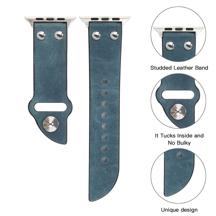 Cinghia per coltello in pelle, For Apple Watch Ultra 49mm / Series 8&7 45mm / SE 2&6&SE&5&4 44mm / 3&2&1 42mm, For Apple Watch Series 8&7 41mm / SE 2&6&SE&5&4 40mm / 3&2&1 38mm