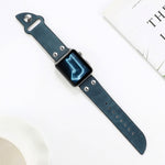 Cinghia per coltello in pelle, For Apple Watch Ultra 49mm / Series 8&7 45mm / SE 2&6&SE&5&4 44mm / 3&2&1 42mm, For Apple Watch Series 8&7 41mm / SE 2&6&SE&5&4 40mm / 3&2&1 38mm