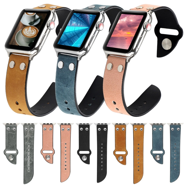 Cinghia per coltello in pelle, For Apple Watch Ultra 49mm / Series 8&7 45mm / SE 2&6&SE&5&4 44mm / 3&2&1 42mm, For Apple Watch Series 8&7 41mm / SE 2&6&SE&5&4 40mm / 3&2&1 38mm