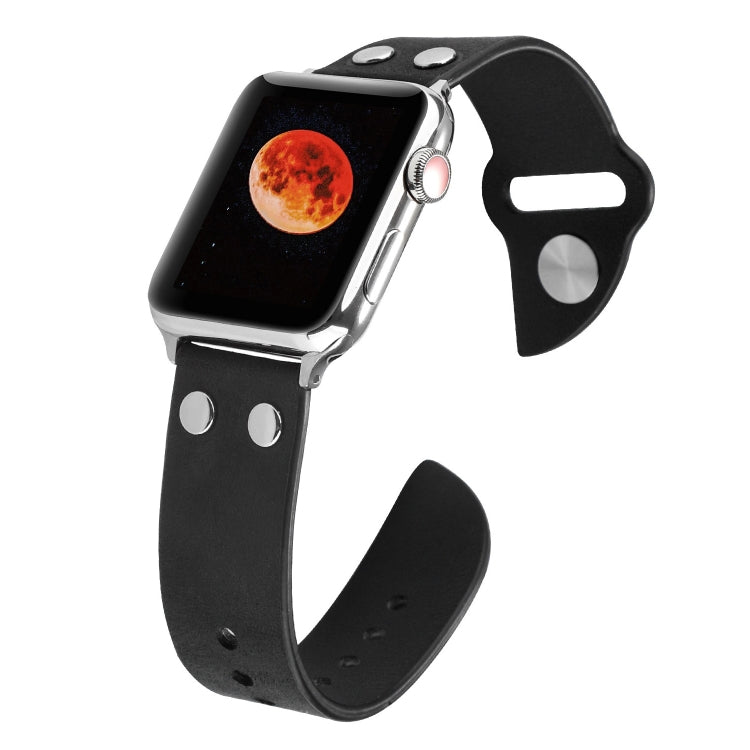 Cinghia per coltello in pelle, For Apple Watch Ultra 49mm / Series 8&7 45mm / SE 2&6&SE&5&4 44mm / 3&2&1 42mm, For Apple Watch Series 8&7 41mm / SE 2&6&SE&5&4 40mm / 3&2&1 38mm