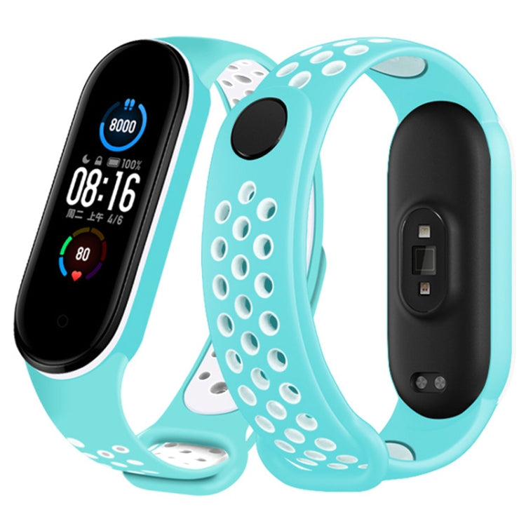 Per Xiaomi Mi Band 6 (CA8856) Cinturino di ricambio in silicone traspirante con fori