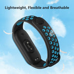 Per Xiaomi Mi Band 6 (CA8856) Cinturino di ricambio in silicone traspirante con fori