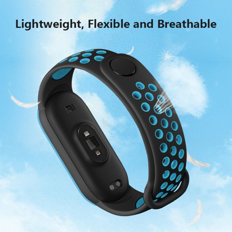 Per Xiaomi Mi Band 6 (CA8856) Cinturino di ricambio in silicone traspirante con fori