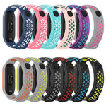 Per Xiaomi Mi Band 6 (CA8856) Cinturino di ricambio in silicone traspirante con fori