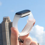Per Xiaomi Mi Band 6 (CA8856) Cinturino di ricambio traslucido in silicone
