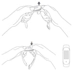 Per Xiaomi Mi Band 6 (CA8856) Cinturino di ricambio traslucido in silicone