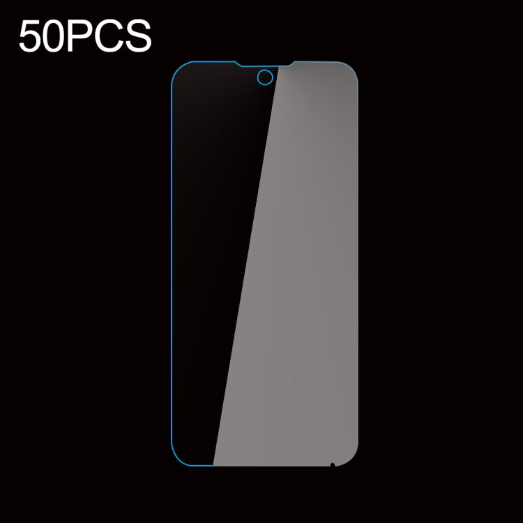 50 PZ 0.26mm 9H Durezza superficiale 2.5D Pellicola in vetro temperato antideflagrante non a schermo intero, For Cubot Kingkong 5 Pro (10 PCS), For  Doogee S59 Pro (50 PCS), For Doogee S59 (50 PCS), For Doogee S58 Pro (50 PCS), For Doogee S68 Pro (50 P...