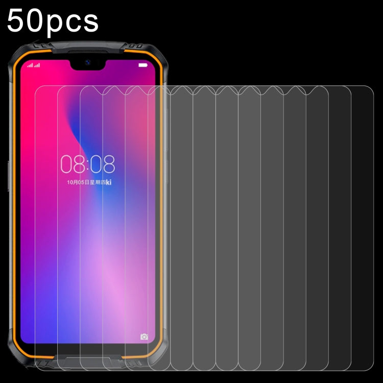 50 PZ 0.26mm 9H Durezza superficiale 2.5D Pellicola in vetro temperato antideflagrante non a schermo intero, For Cubot Kingkong 5 Pro (10 PCS), For  Doogee S59 Pro (50 PCS), For Doogee S59 (50 PCS), For Doogee S58 Pro (50 PCS), For Doogee S68 Pro (50 P...
