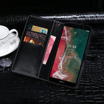 Custodia portafoglio in pelle con slot carte per TCL 10 SE