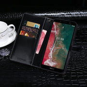 idewei Custodia in pelle a vibrazione orizzontale con struttura in coccodrillo con supporto e slot per carte e portafoglio, For Nokia C1 Plus, For TCL 10 SE