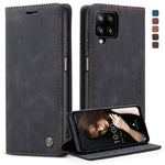 Custodia portafoglio in pelle con flip per Samsung Galaxy A12