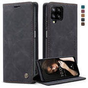 Custodia portafoglio in pelle con flip per Samsung Galaxy A12