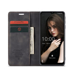 Custodia portafoglio in pelle con flip per Samsung Galaxy A12