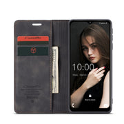 Custodia portafoglio in pelle con flip per Samsung Galaxy A12