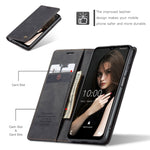 Custodia portafoglio in pelle con flip per Samsung Galaxy A12