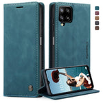 Custodia portafoglio in pelle con flip per Samsung Galaxy A12
