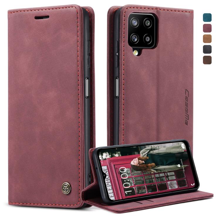 Custodia portafoglio in pelle con flip per Samsung Galaxy A12