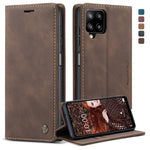 Custodia portafoglio in pelle con flip per Samsung Galaxy A12