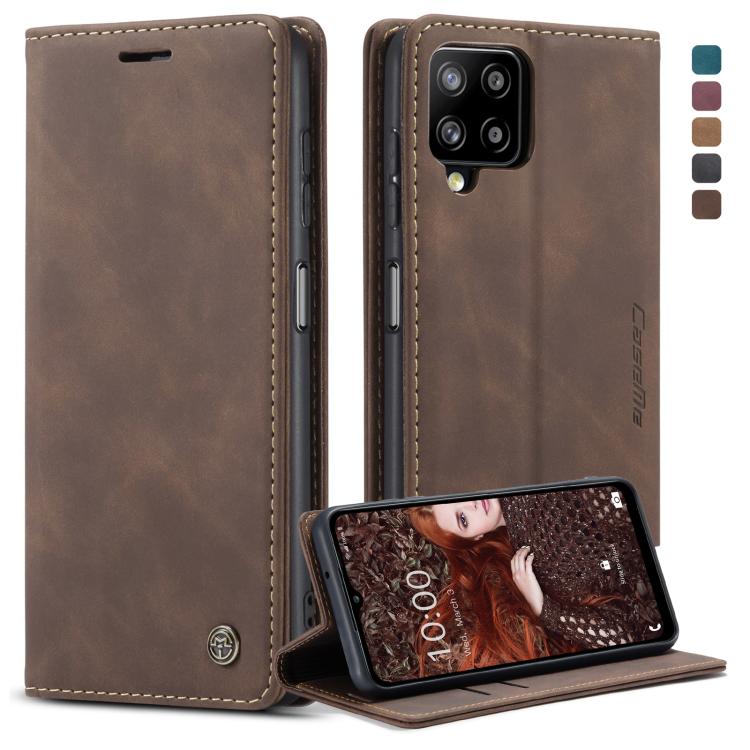 Custodia portafoglio in pelle con flip per Samsung Galaxy A12