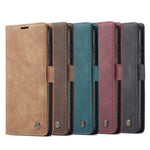 Custodia portafoglio in pelle con flip per Samsung Galaxy A12