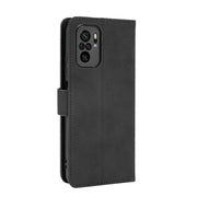 Tinta unita Skin Feel Fibbia magnetica Flip orizzontale Custodia in pelle PU con struttura in vitello con supporto e slot per schede e portafoglio, For Xiaomi Redmi Note 10S