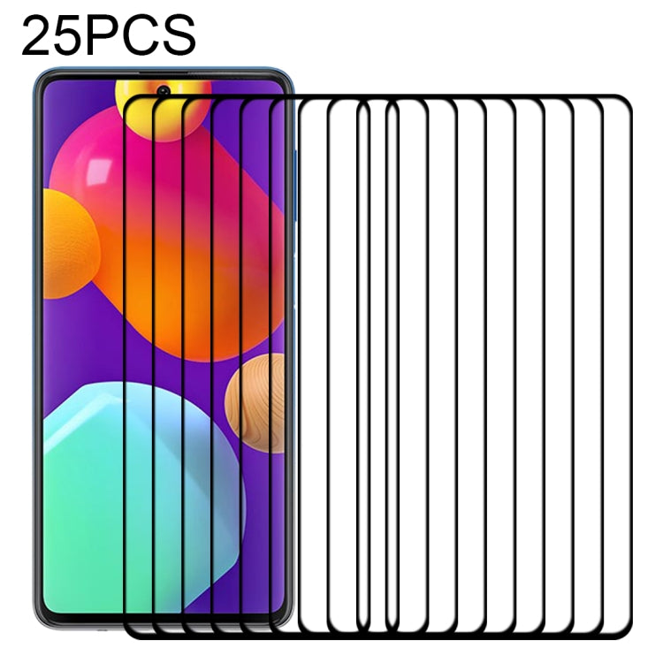 Pellicola in vetro temperato a schermo intero con colla intera da 25 pezzi, For Samsung Galaxy M62 (25 PCS), For Samsung Galaxy F62 (25 PCS), For Xiaomi Poco X3 Pro (25 PCS), For Xiaomi Poco F3 (25 PCS), For Xiaomi Redmi Note 9T (25 PCS)               ...