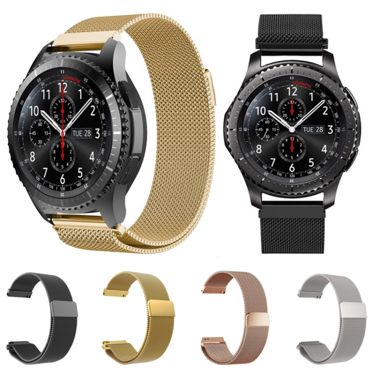 Cinturino di ricambio in acciaio inossidabile milanese da 22 mm per Huawei Watch GT2 Pro / Amazfit GTR 2