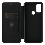 Struttura in fibra di carbonio Flip orizzontale magnetico Custodia in pelle TPU + PC + PU con slot per schede, For alcatel 1S (2021), For Huawei P50 Pro