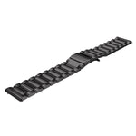 Cinturino di ricambio in acciaio inossidabile con tre fibbie piatte da 22 mm per Huawei Watch GT2 Pro / Amazfit GTR 2