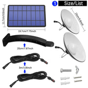 Lampadario solare retrò 32 LED per cortile 2 in 1