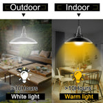 Lampadario solare retrò 32 LED per cortile 2 in 1