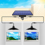 Lampadario solare retrò 32 LED per cortile 2 in 1