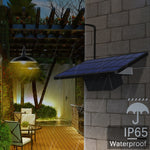 Lampadario solare retrò 32 LED per cortile 2 in 1