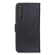 KHAZNEH Custodia in pelle a conchiglia orizzontale con struttura in pelle bovina con supporto, slot per carte e portafoglio, For Sony Xperia 1 III, For Sony Xperia 10 III, For Xiaomi Mi 11 Ultra