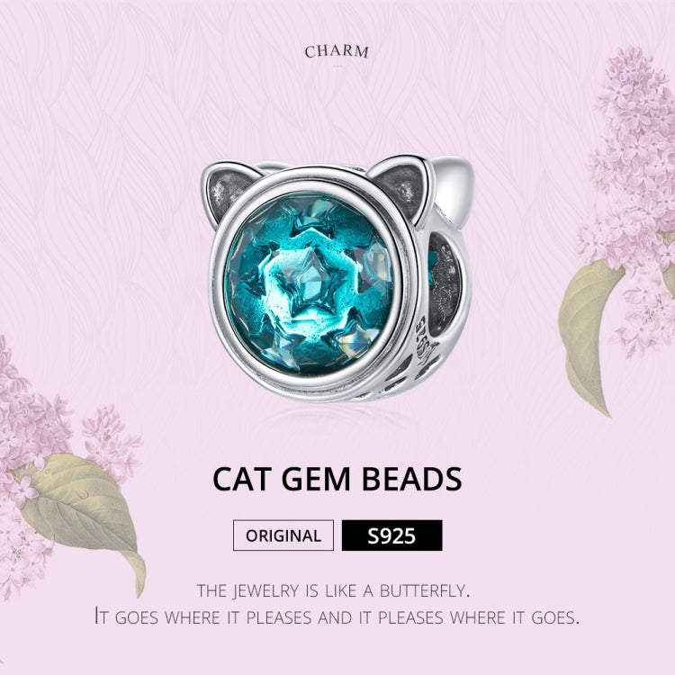 Accessori per collana braccialetto fai da te con orecchie di gatto carino in argento sterling S925, Cat Ears